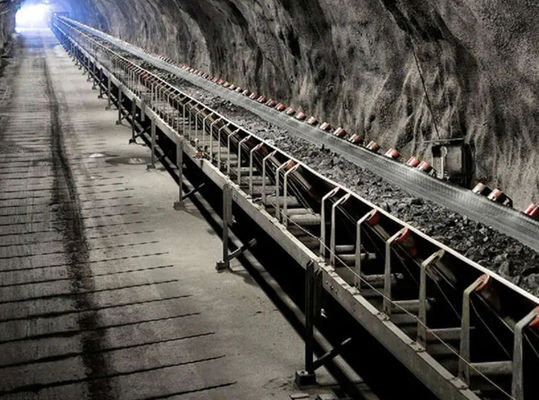 Coal Mining Underground Industrial Belt Conveyor Vertical / Horizontal Curves Up To 30°