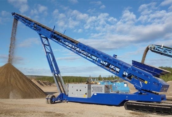 Ein guter Preis. Hochkapazitäts-Crawler Mobilstackerförderer 360°-Crawler Mobilität für weiches / raues Gelände online
