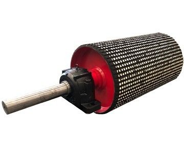 Ceramic Lagged Conveyor Belt Drive Pulley Anti Slip Wear Resistant For Mining Systems