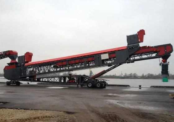 Mobile Crawler Ship Loader Conveyor For Bulk Material Port Loading Unloading Conveyor