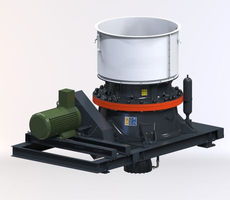 Un buen precio. Máquina de trituración de cono de cilindro único trituradora de roca dura con tamaño de partícula ajustable en línea
