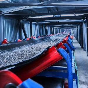 Fixed Industrial Belt Conveyor For Bulk Materials Handling Mining Cement